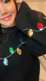 *BAYN Noel Sequin Xmas Light Bell Sleeves Sweater