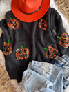 *BAYN Sequin Pumpkins Sweater
