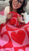 Coming soon...Reversible Heart Checkers Cloud Blankets