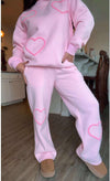 Haley Ultra Soft Heart Jogger Set