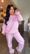 Haley Ultra Soft Heart Jogger Set