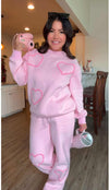 Haley Ultra Soft Heart Jogger Set