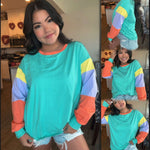 Pre-Order: Caroline Grace Color block Sleeves