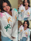 Pre Order: Simply Darling Pastel Bow Lightweight Cardigan