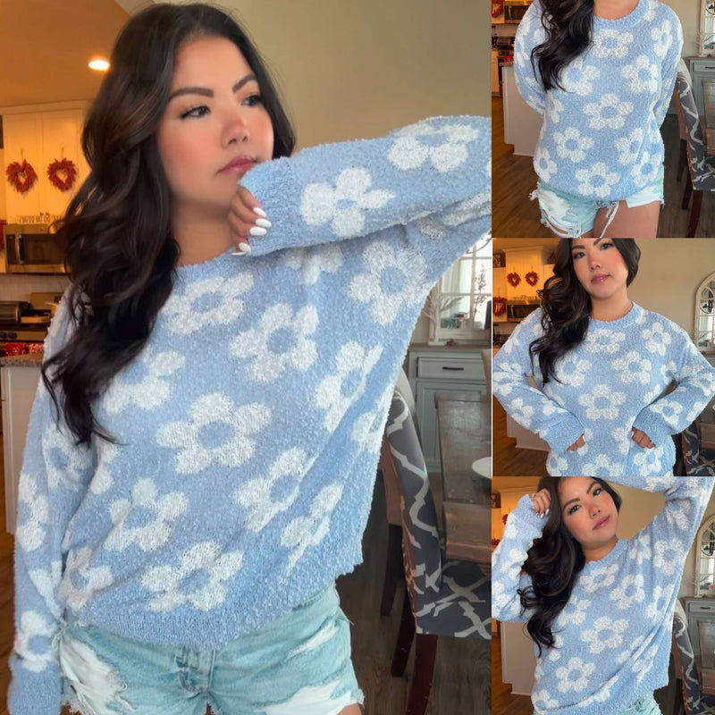 Pre-Order: Libby Popcorn Floral Lightweight Sweat