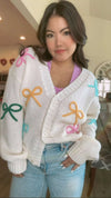 Pre Order: Simply Darling Pastel Bow Lightweight Cardigan