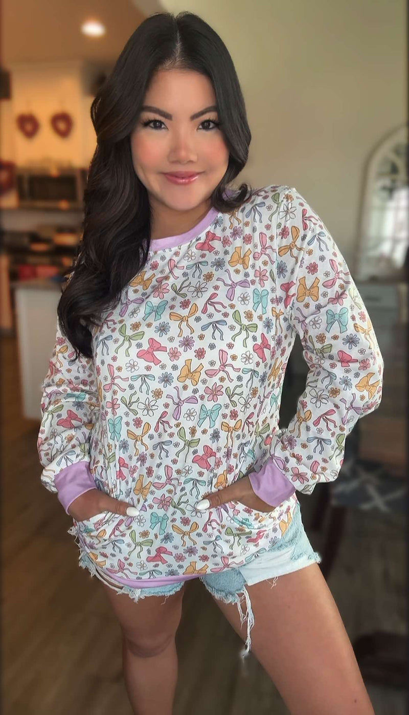 Pre Order: April Floral Pocket Sweatshirt