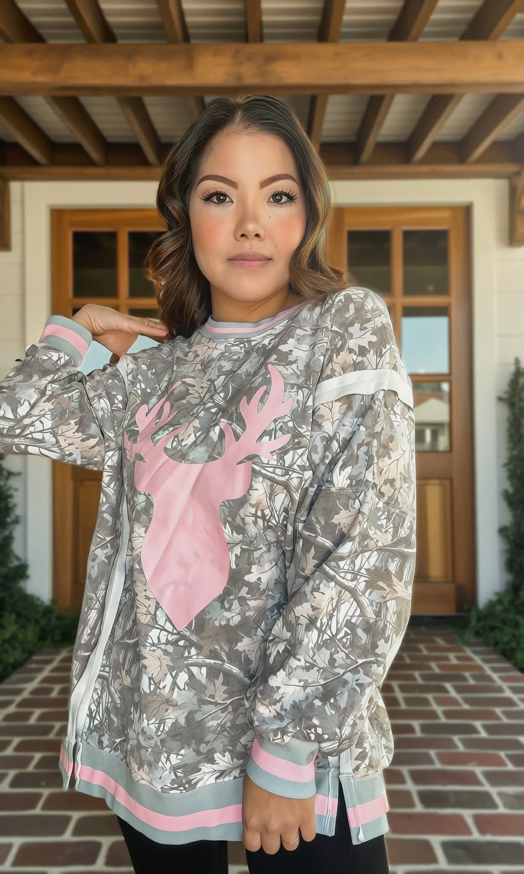 Camo Reindeer Sweatshirt
