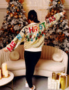 Ready For The Holiday All Around Rainbow Sequin Sweater