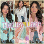 Hailey Lace Button Up