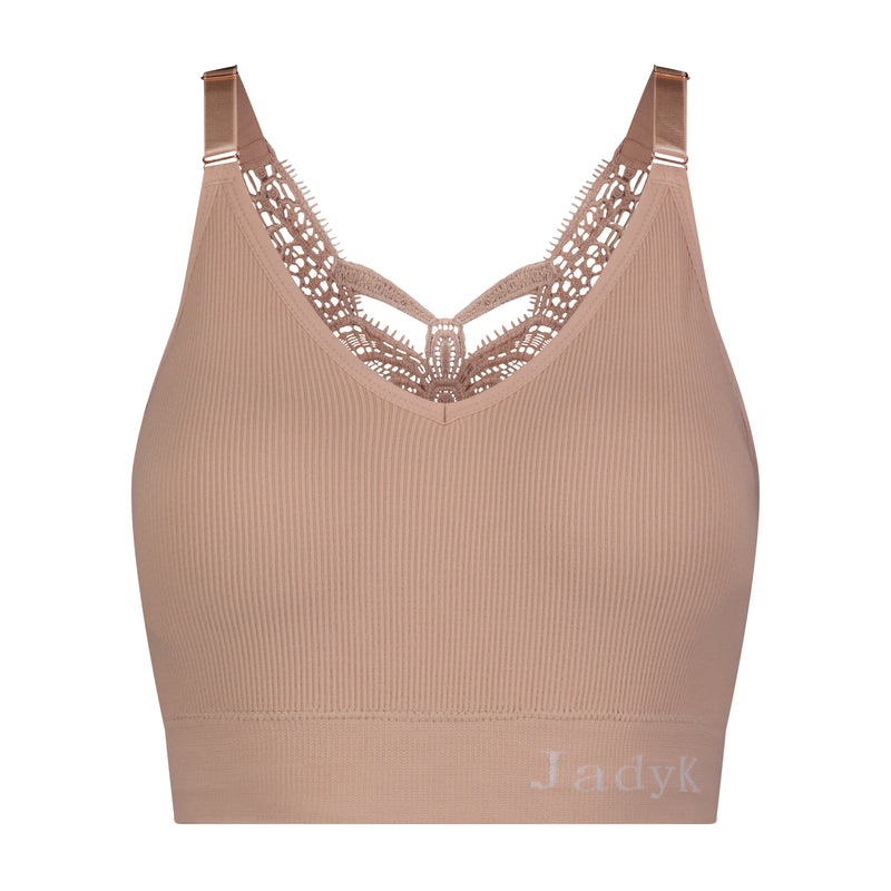 Jules Ribbed Crochet Bralette