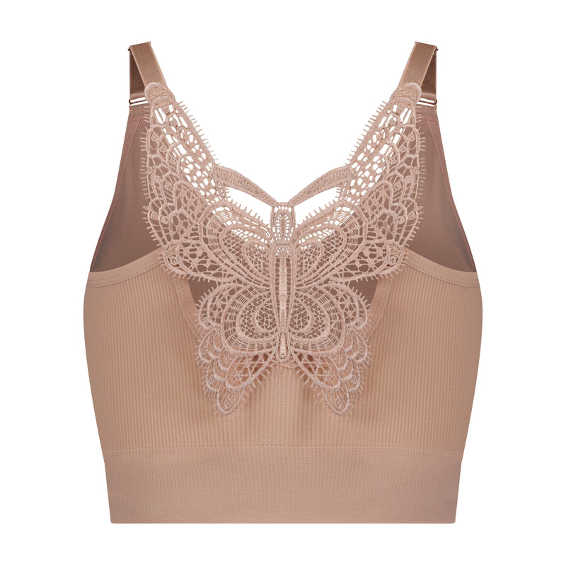 Jules Ribbed Crochet Bralette