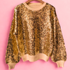 Ready For The Holiday All Around Rainbow Sequin Sweater